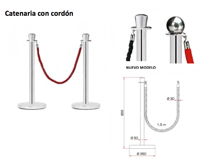 CATENARIA CORDON ROJO RSM PRODUCCIONES