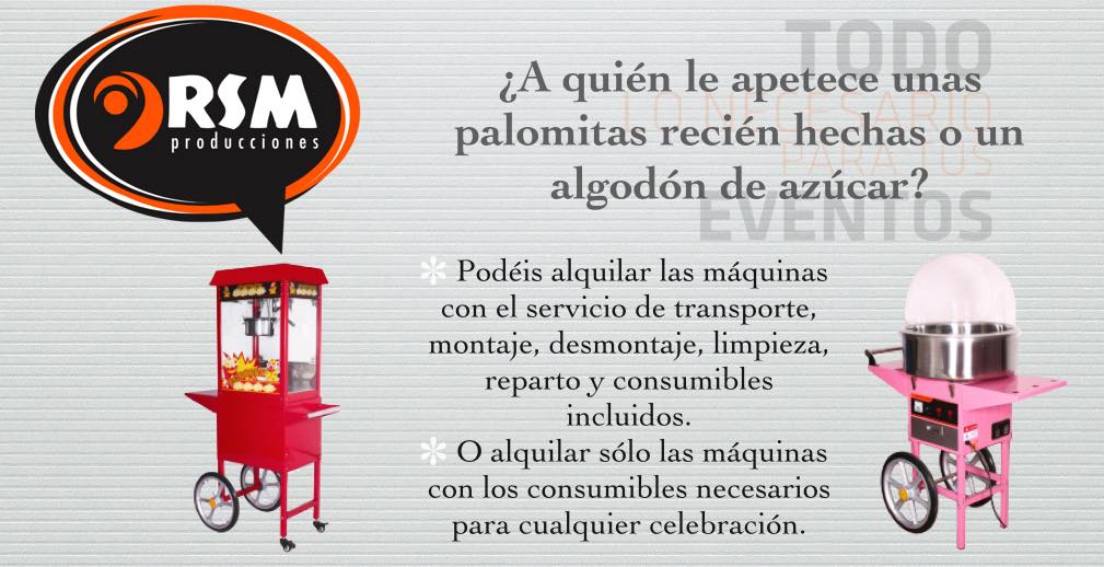 palomitas y algodón