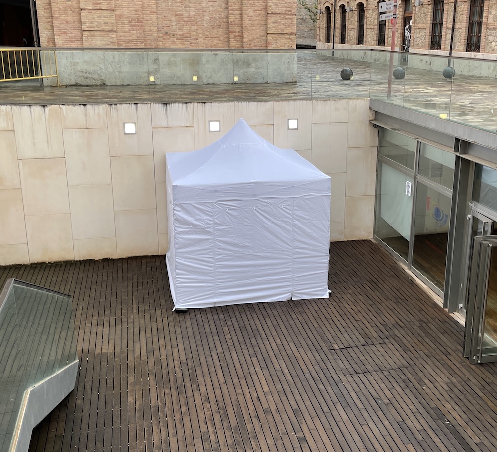 CARPA PLEGABLE 3x3m BLANCA