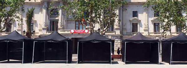 CARPA PLEGABLE 3x3m NEGRA