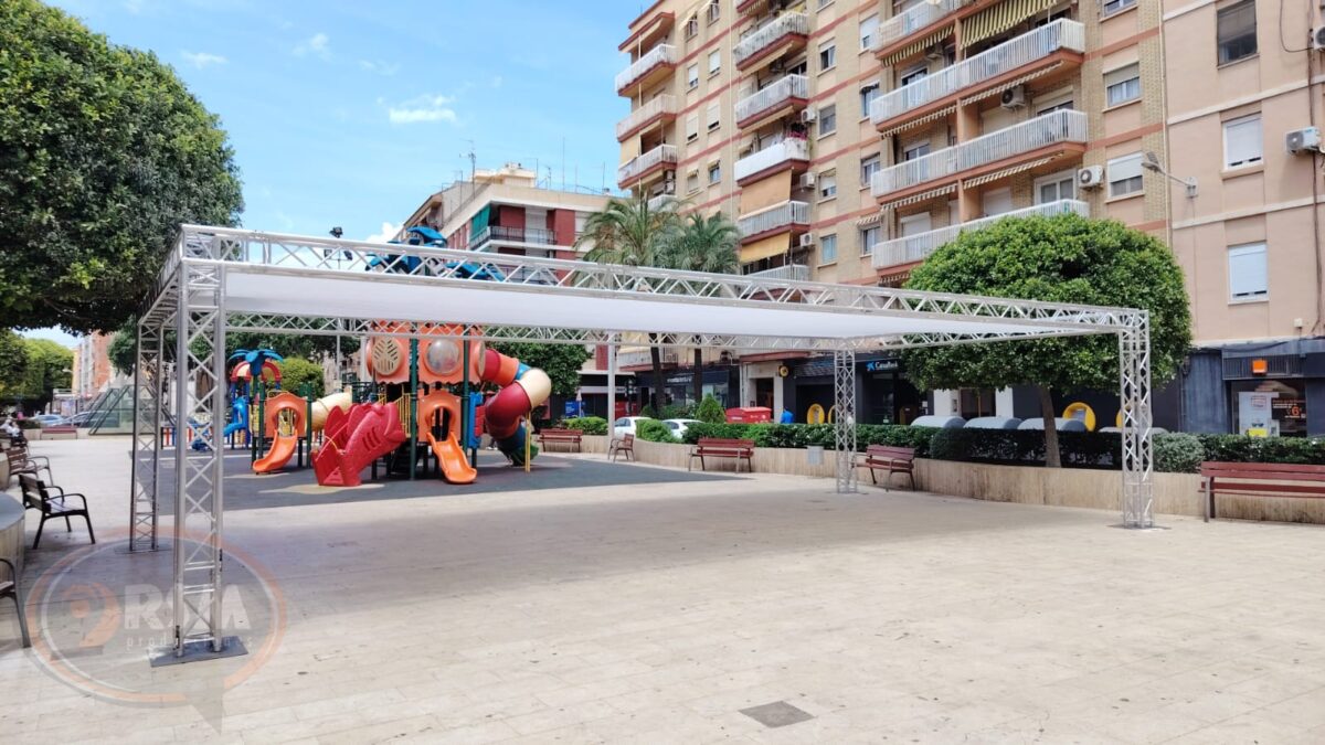 ESTRUCTURA DE TRUSS PARA SOMBRA