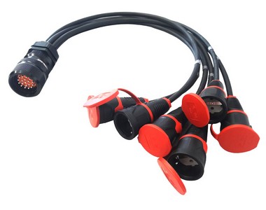 Pulpo SSX19 MACHO a 6x SCHUKO HEMBRA 1m